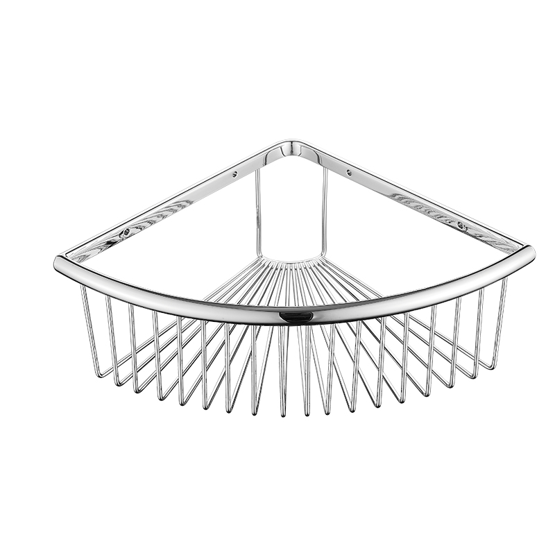 8522 31x22x9cm Panier à savon triangulaire Support de douche d'angle monocouche