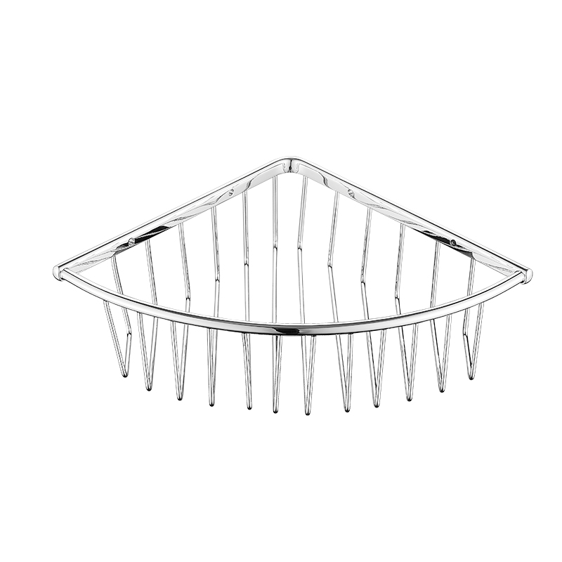 8523 28x20x6.5cm Panier à savon triangulaire Support de rangement pour salle de bain monocouche